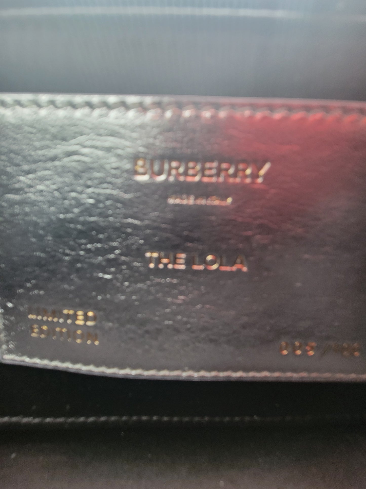 Burberry Small Lola · Limited Edition #005/100
