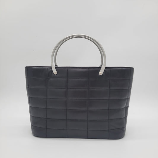 Vintage Chanel Series 5 Chocolate Bar Tote