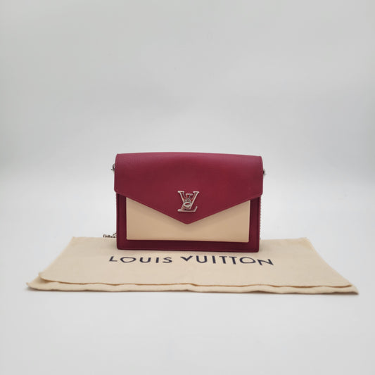 Louis Vuitton Bicolor Leather MyLockMe Chain Pochette