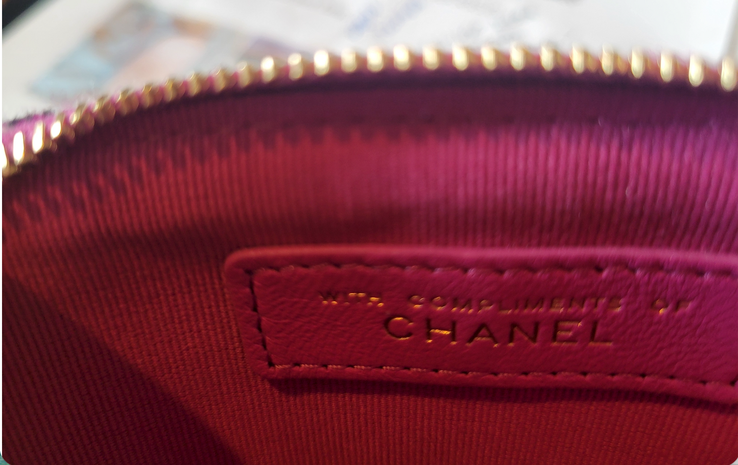 Chanel Purple Tweed Houndstooth Mini Clutch On Chain