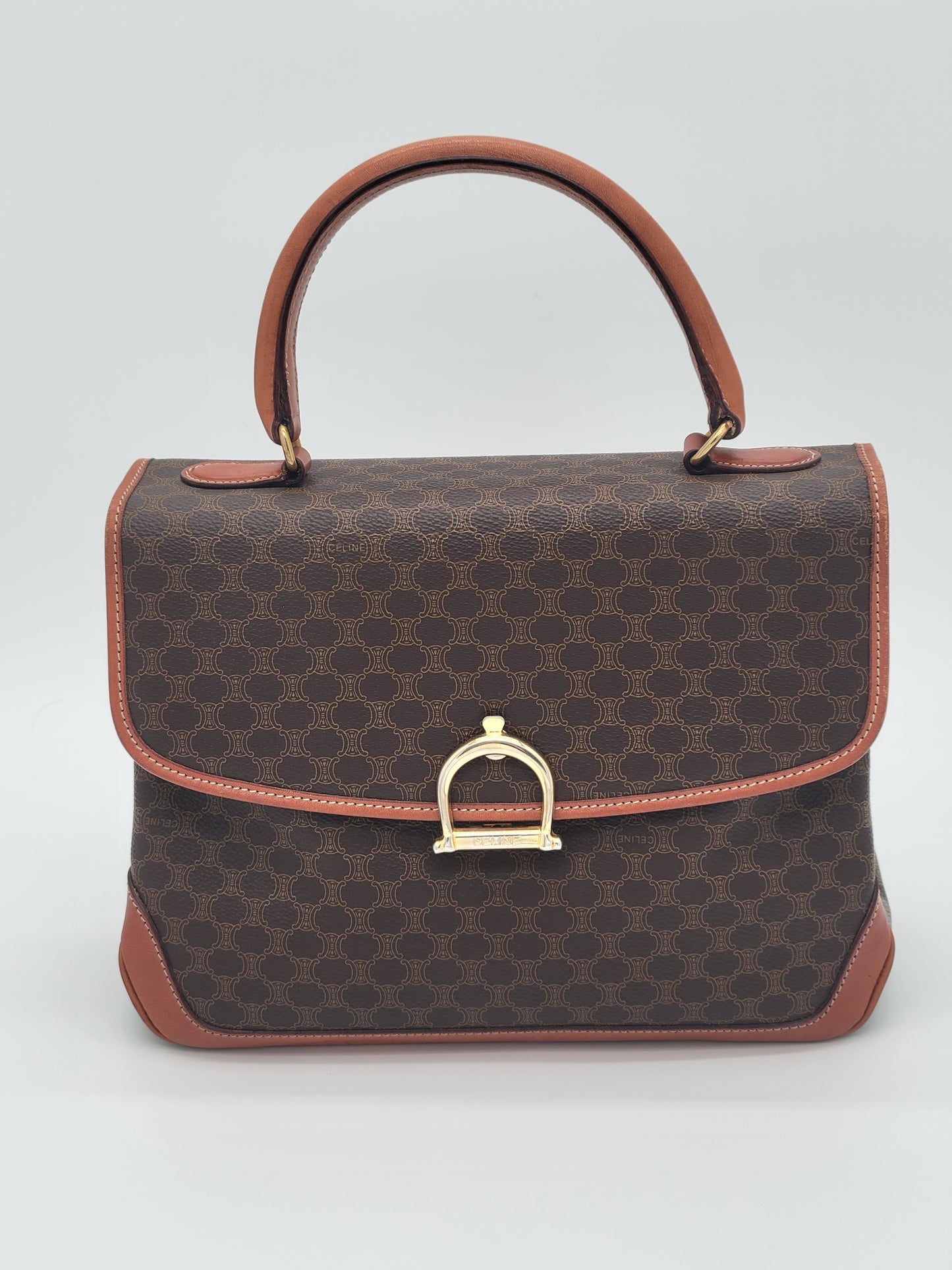 Vintage Celine Macadam Top Handle Bag