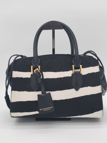 Burberry Prorsum Zebra Print Calf Hair "The Crush" Bag