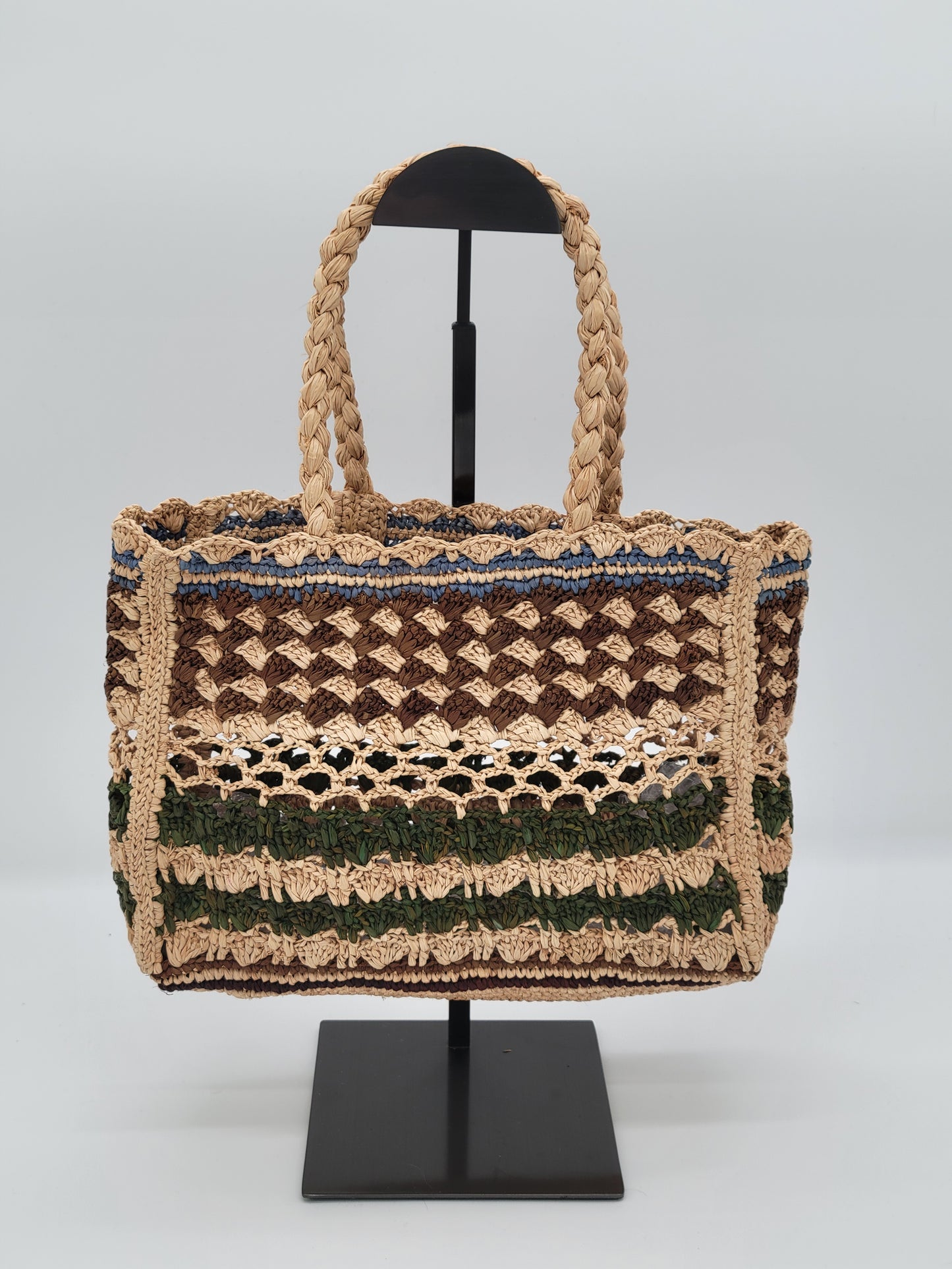 Doen Small Raffia Handle bag :