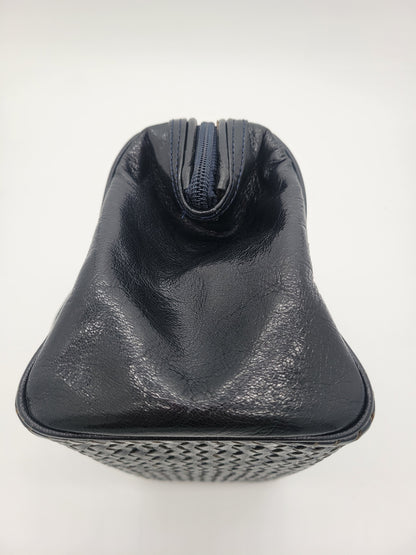 Vintage Fendi Woven Leather Mini Boston Bag