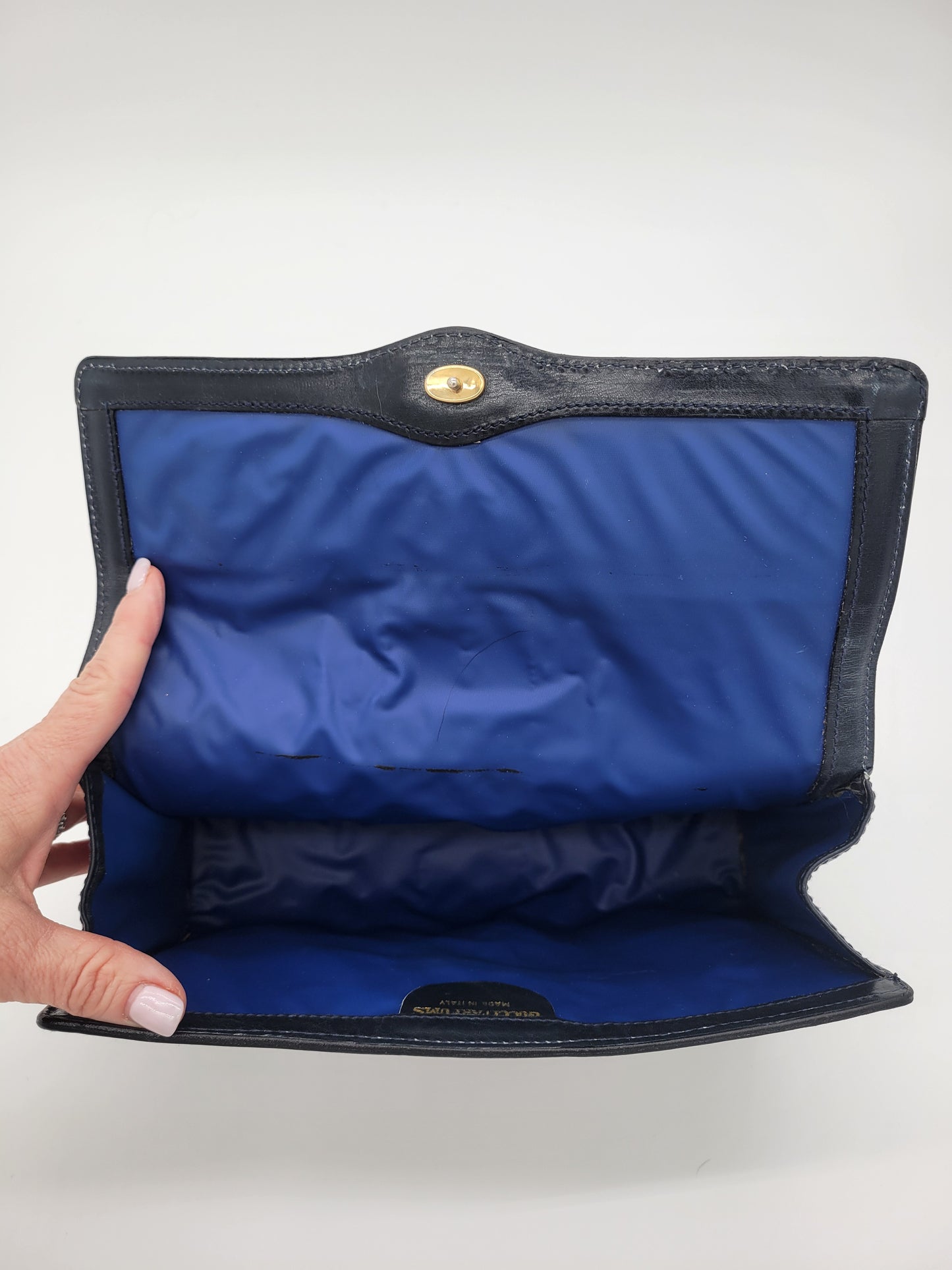 Vintage Gucci GG Supreme Sherry Line Clutch Bag