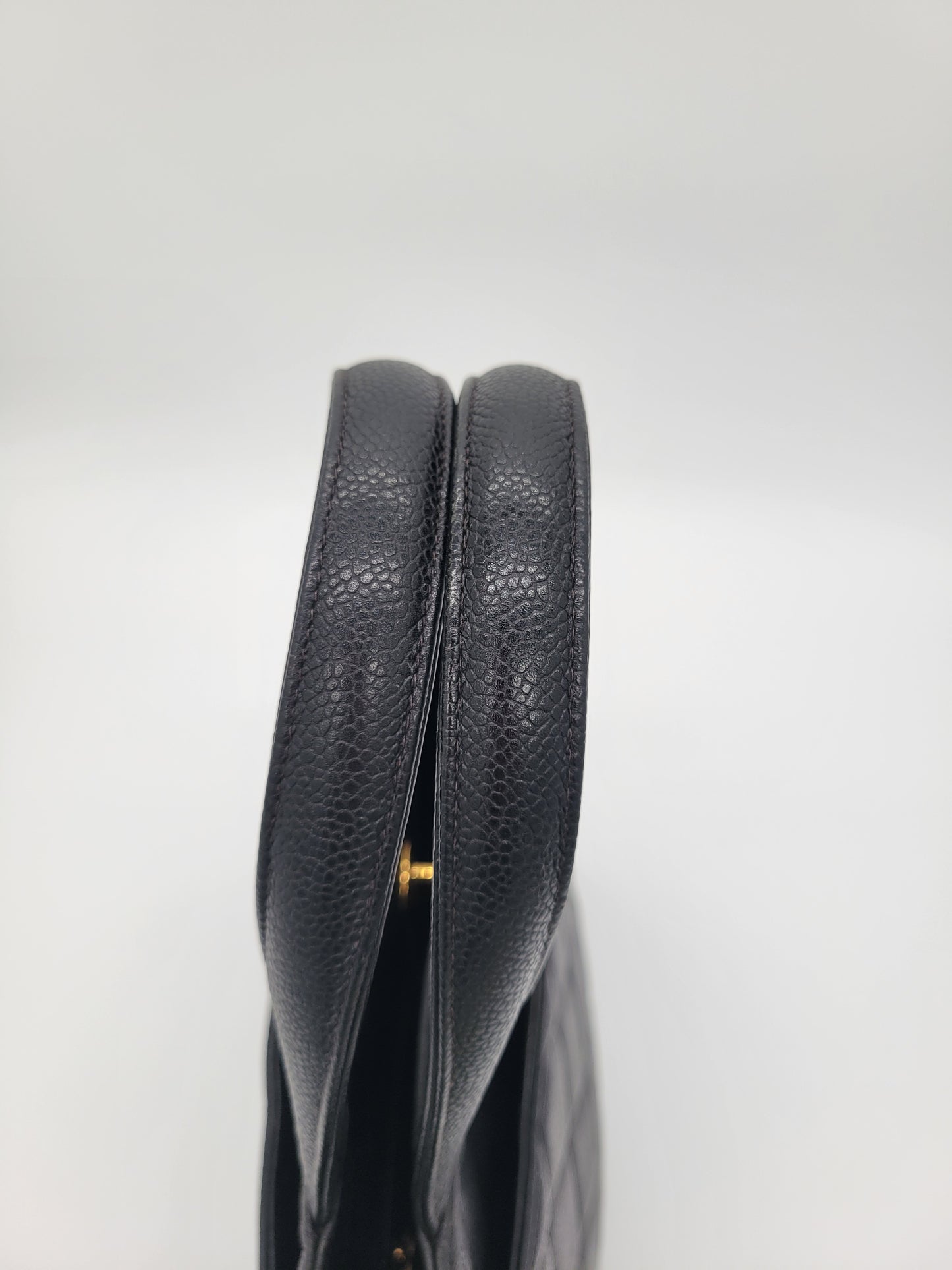 Vintage Chanel — Black Caviar CC Turnlock Tote