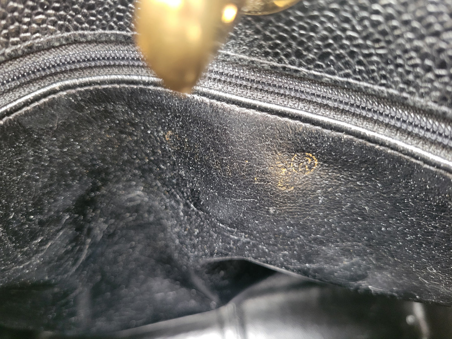 Vintage Chanel — Black Caviar CC Turnlock Tote