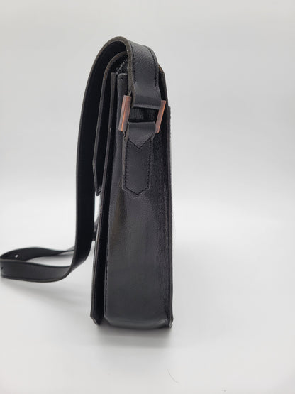 Vintage Yves Saint Laurent Lizard-Embossed Shoulder Bag Original Dustbag & Hang Tag