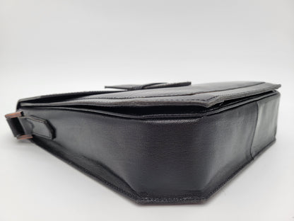 Vintage Yves Saint Laurent Lizard-Embossed Shoulder Bag Original Dustbag & Hang Tag