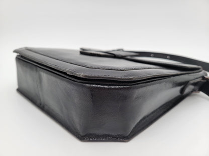 Vintage Yves Saint Laurent Lizard-Embossed Shoulder Bag Original Dustbag & Hang Tag
