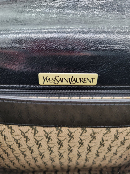 Vintage Yves Saint Laurent Lizard-Embossed Shoulder Bag Original Dustbag & Hang Tag