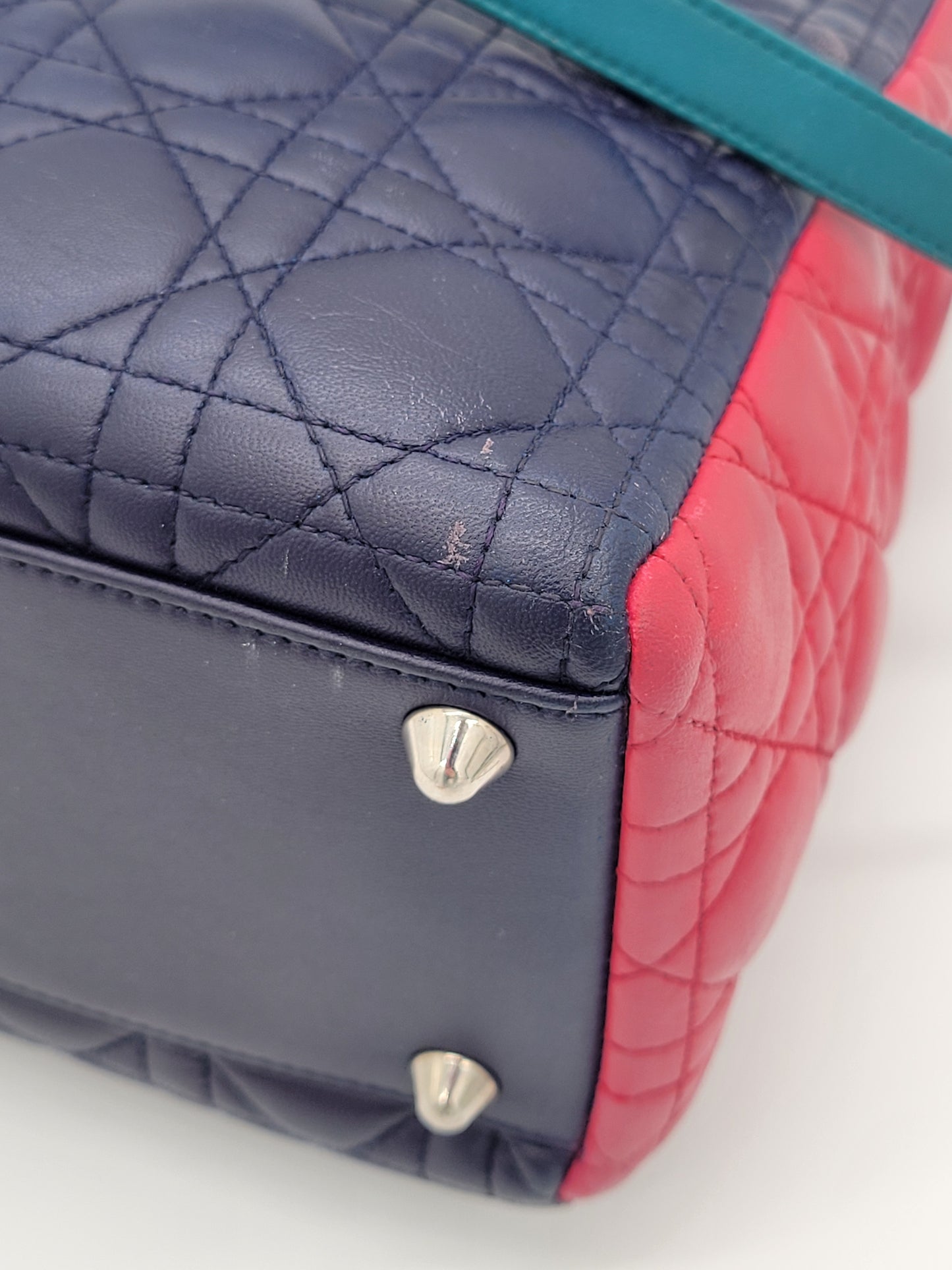 Lady Dior Tri-Color Large with strap