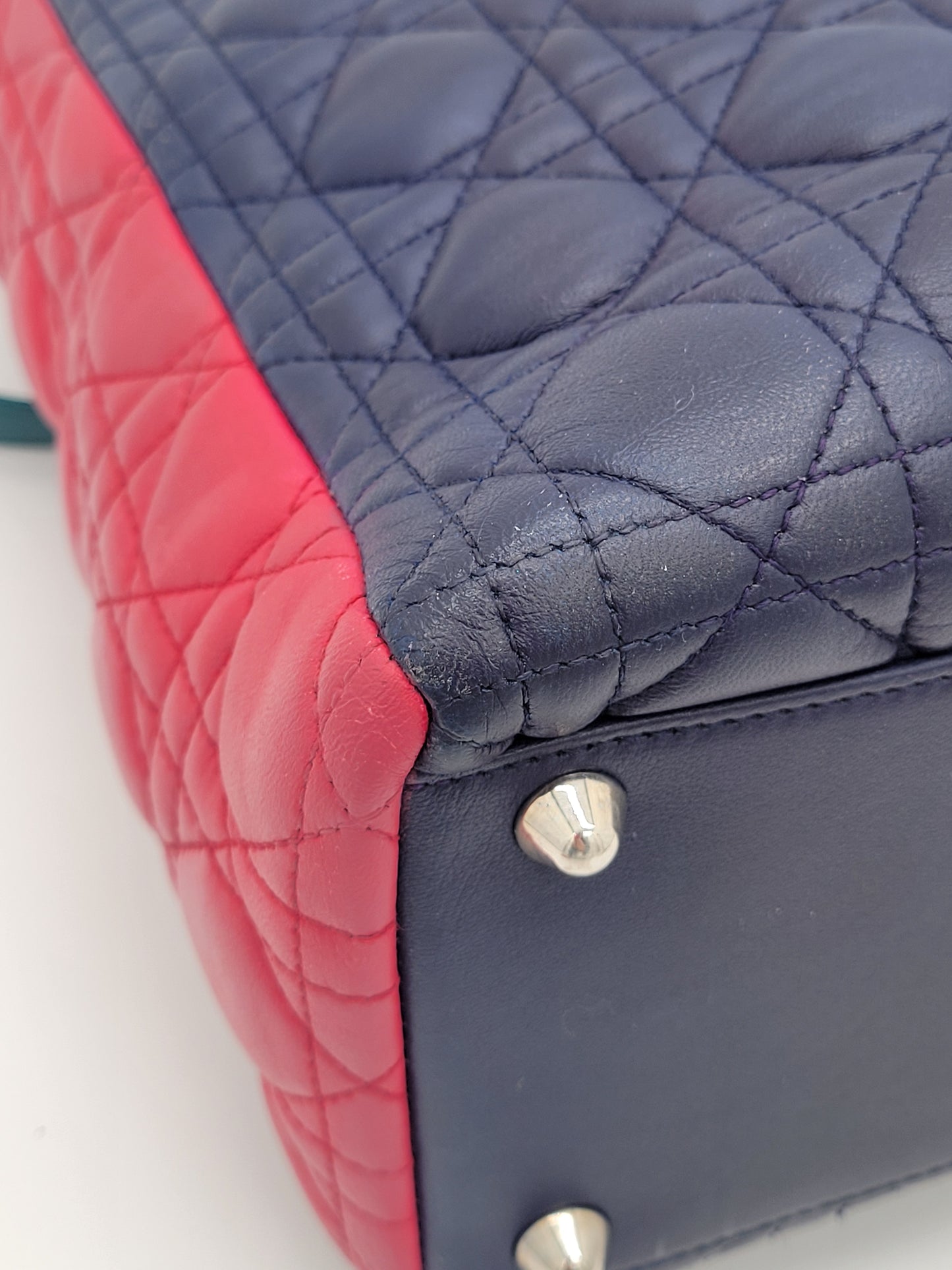 Lady Dior Tri-Color Large with strap