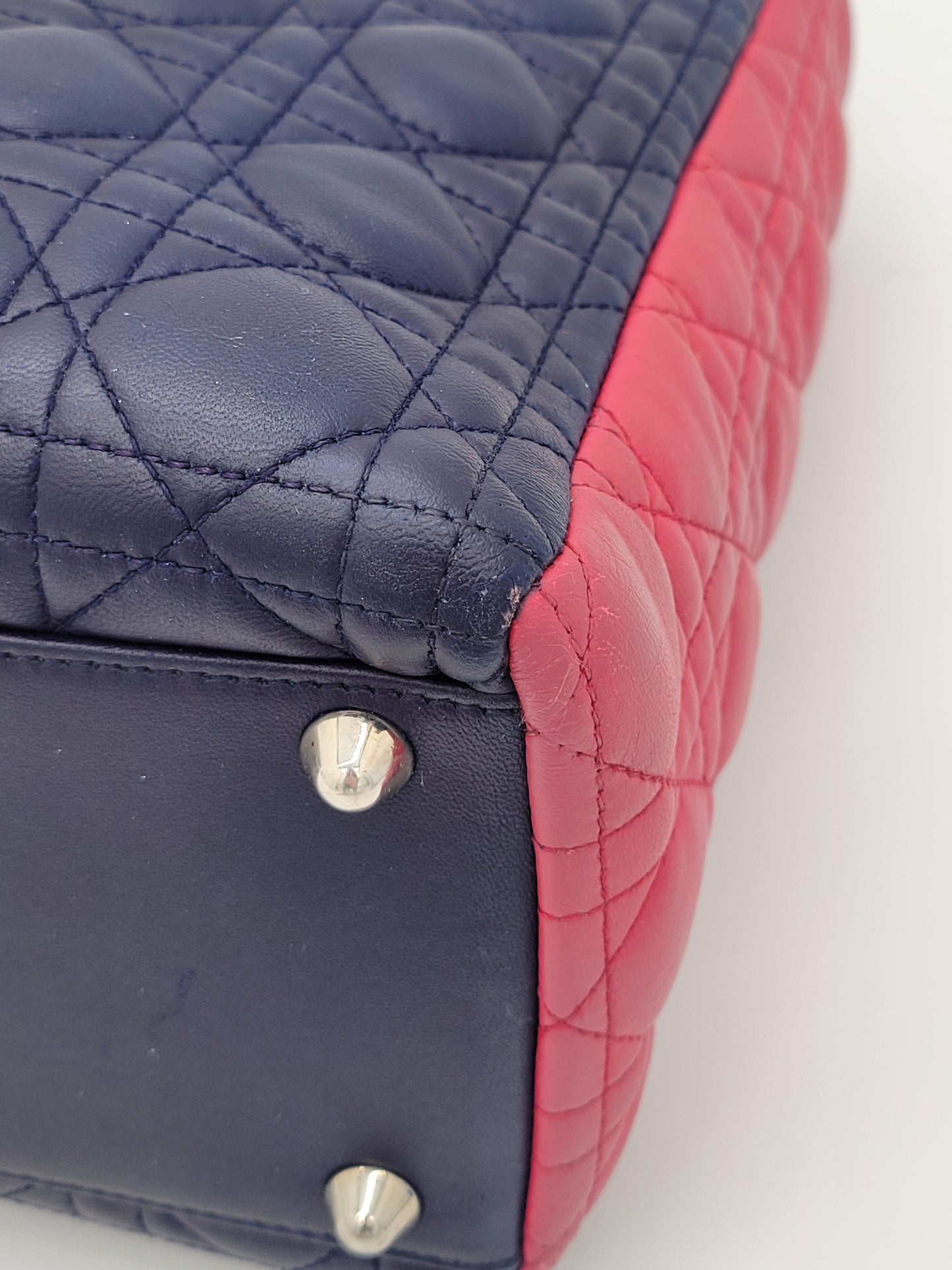 Lady Dior Tri-Color Large with strap