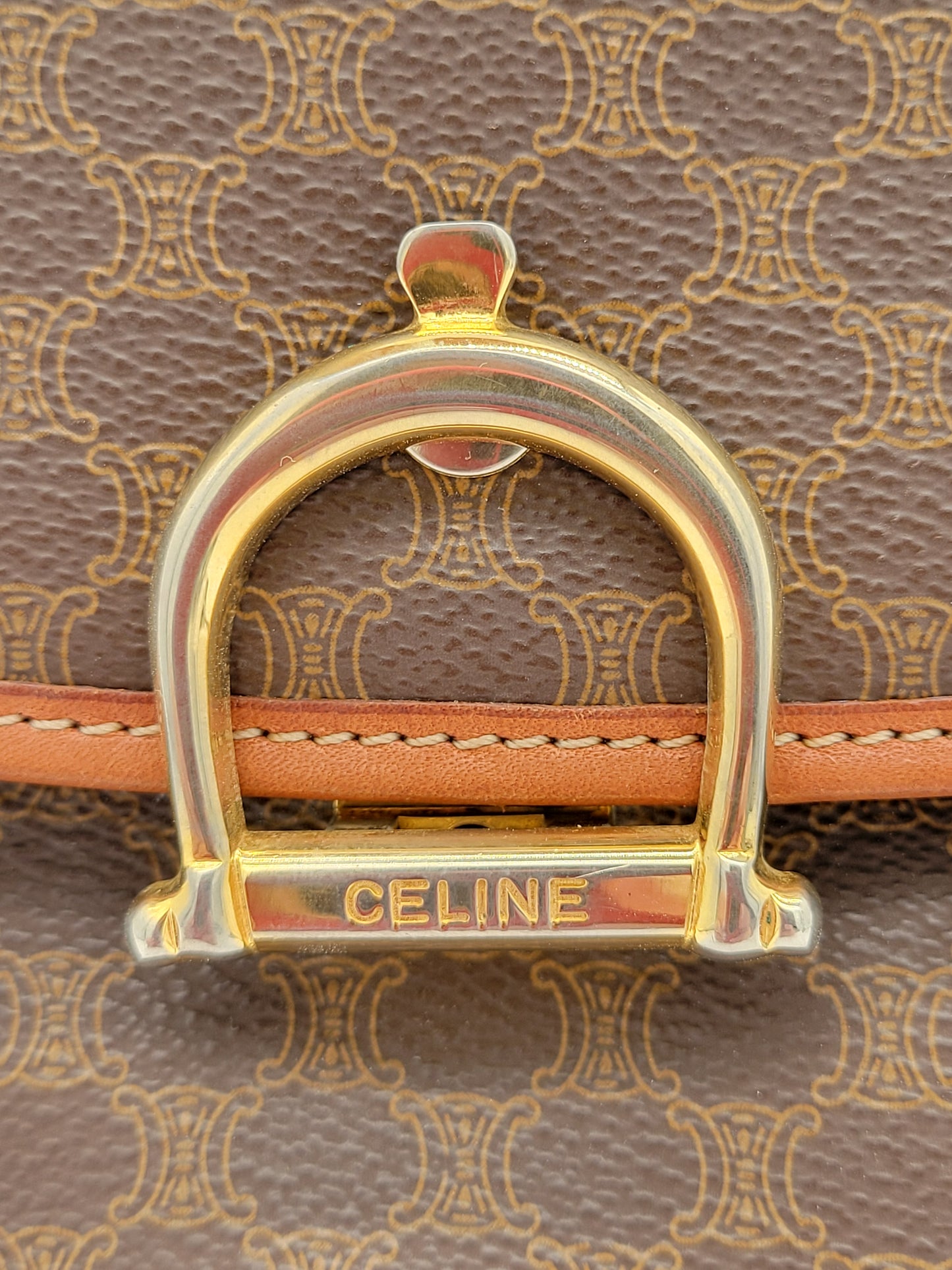 Vintage Celine Macadam Top Handle Bag