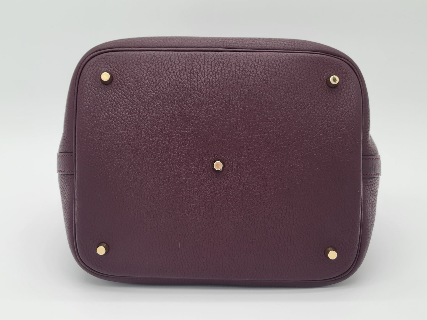 Hermès Picotin 26 GM Prune/Orange Poppy Clemence