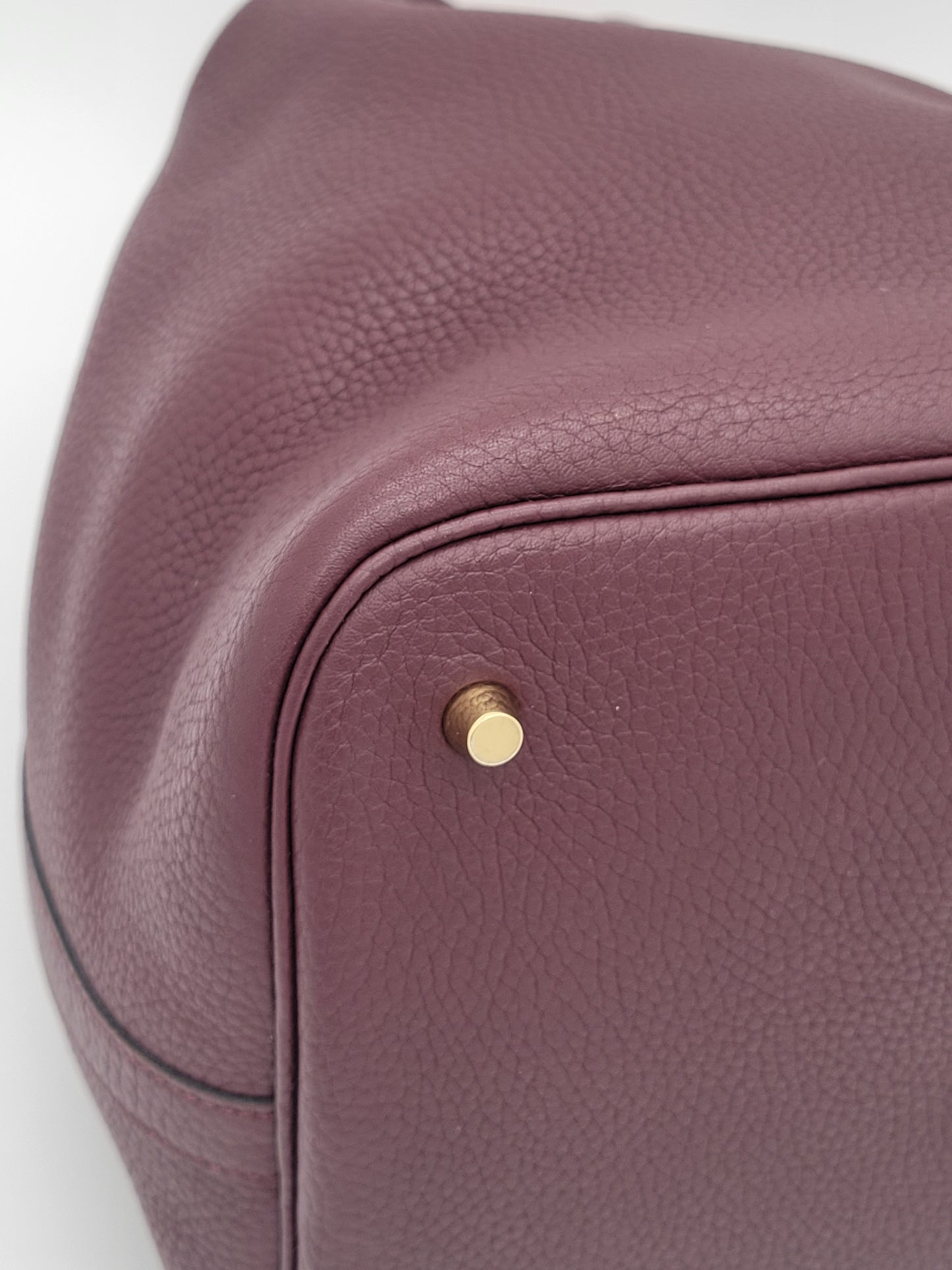 Hermès Picotin 26 GM Prune/Orange Poppy Clemence