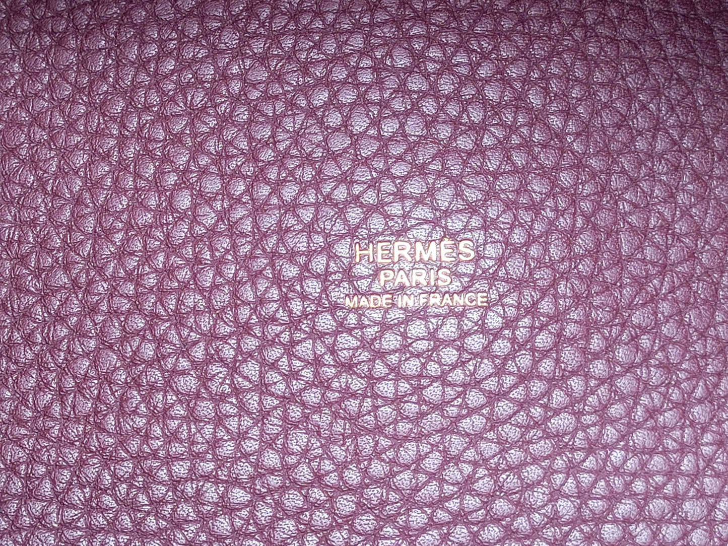 Hermès Picotin 26 GM Prune/Orange Poppy Clemence
