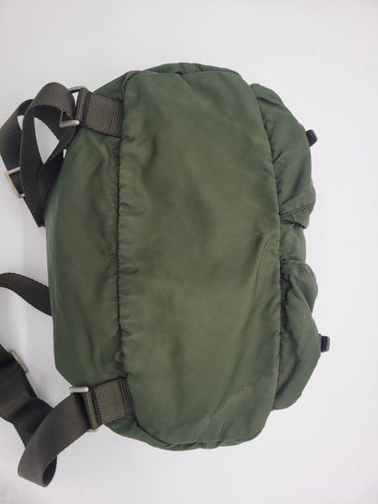 Prada Tessuto Vela Nylon Backpack — Army Green · Y2K Era