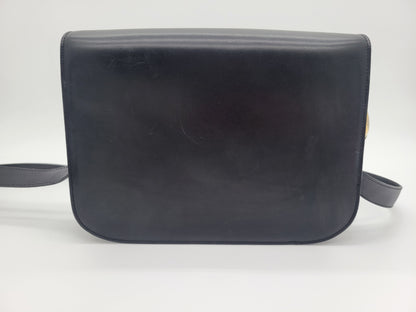 Vintage Céline Globe Logo Box Bag · Black Box Calf · Late 1980s–Early 1990s