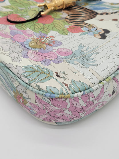 Gucci Tiger Savannah Jackie 1961 Small Hobo · Chalky White Multicolor