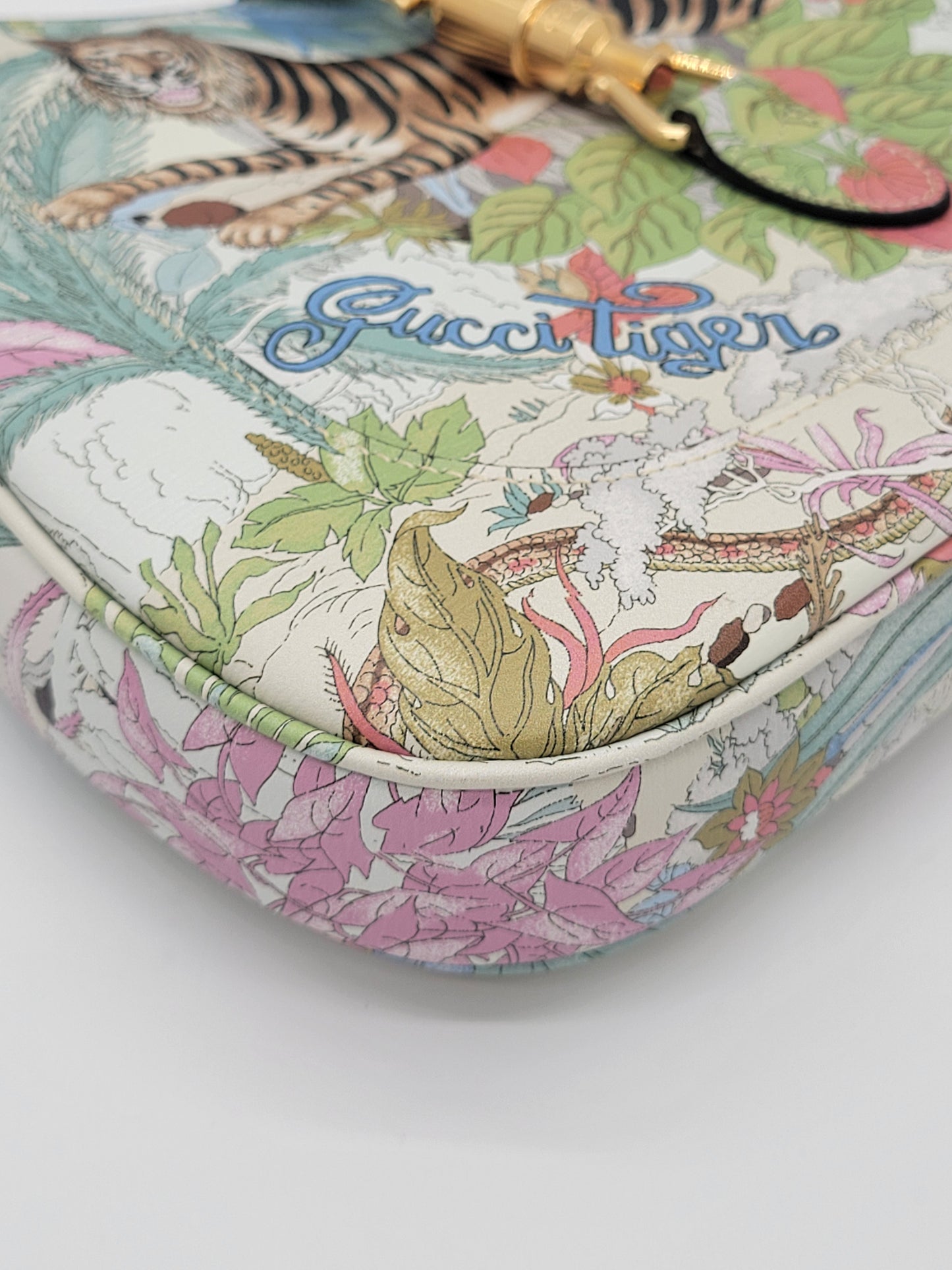 Gucci Tiger Savannah Jackie 1961 Small Hobo · Chalky White Multicolor