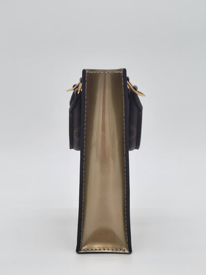 Louis Vuitton Petit Sac Plat — Monogram Vernis | Metallic | GHW