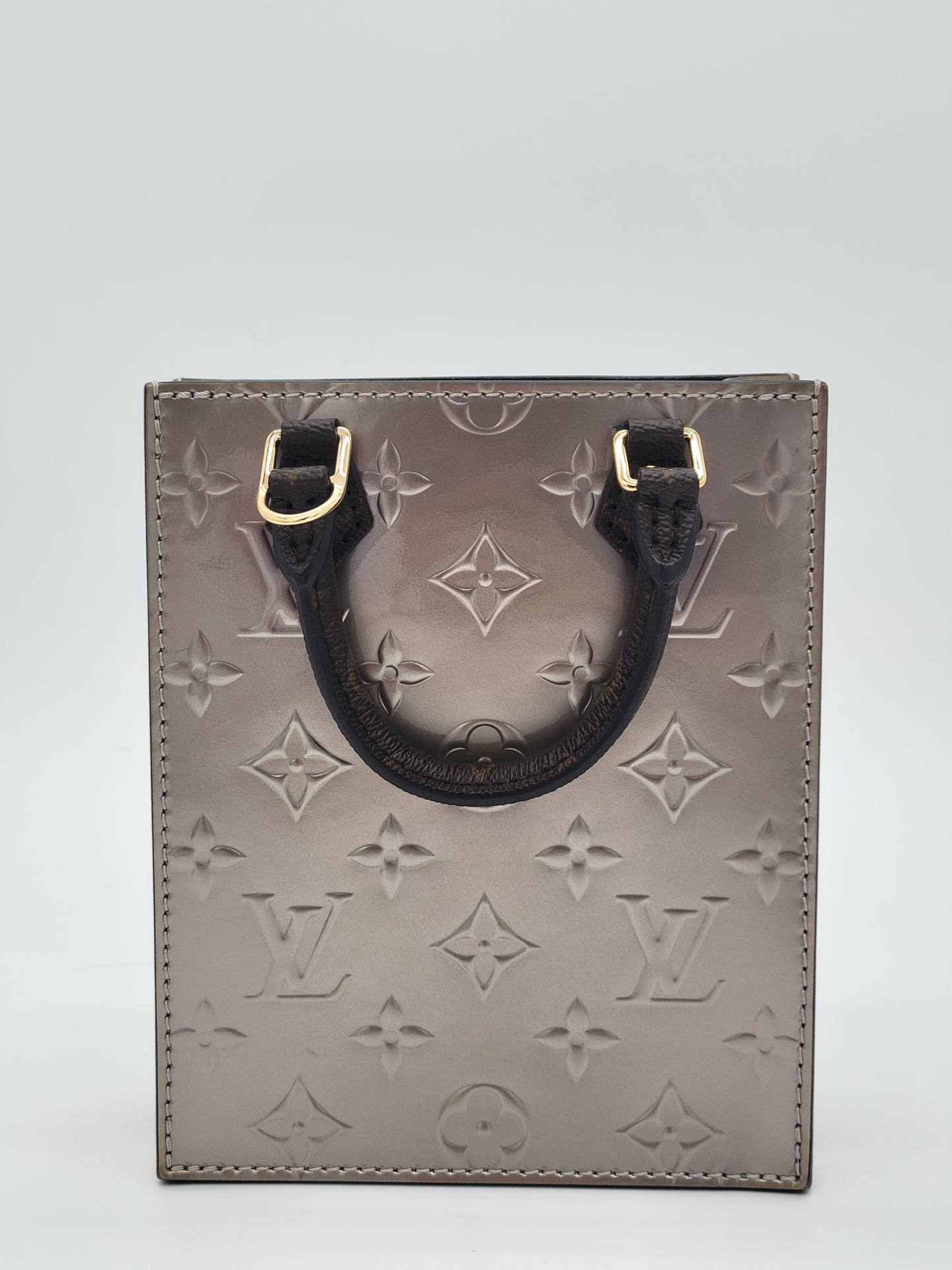 Louis Vuitton Petit Sac Plat — Monogram Vernis | Metallic | GHW