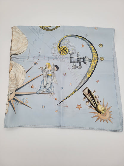 Hermès Carré 90 — "Quintessence" | Zoé Pauwels | Light Blue | 2010