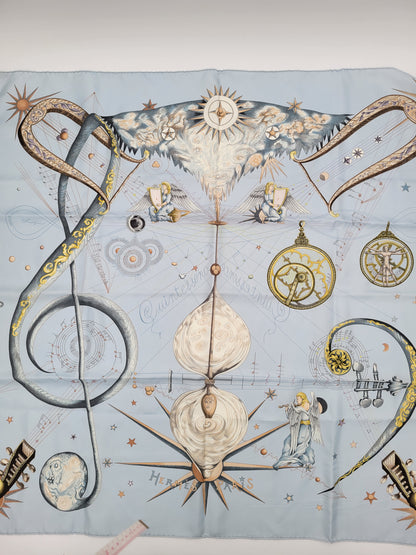 Hermès Carré 90 — "Quintessence" | Zoé Pauwels | Light Blue | 2010