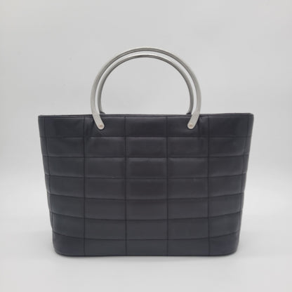 Vintage Chanel Series 5 Chocolate Bar Tote