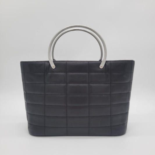Vintage Chanel Series 5 Chocolate Bar Tote