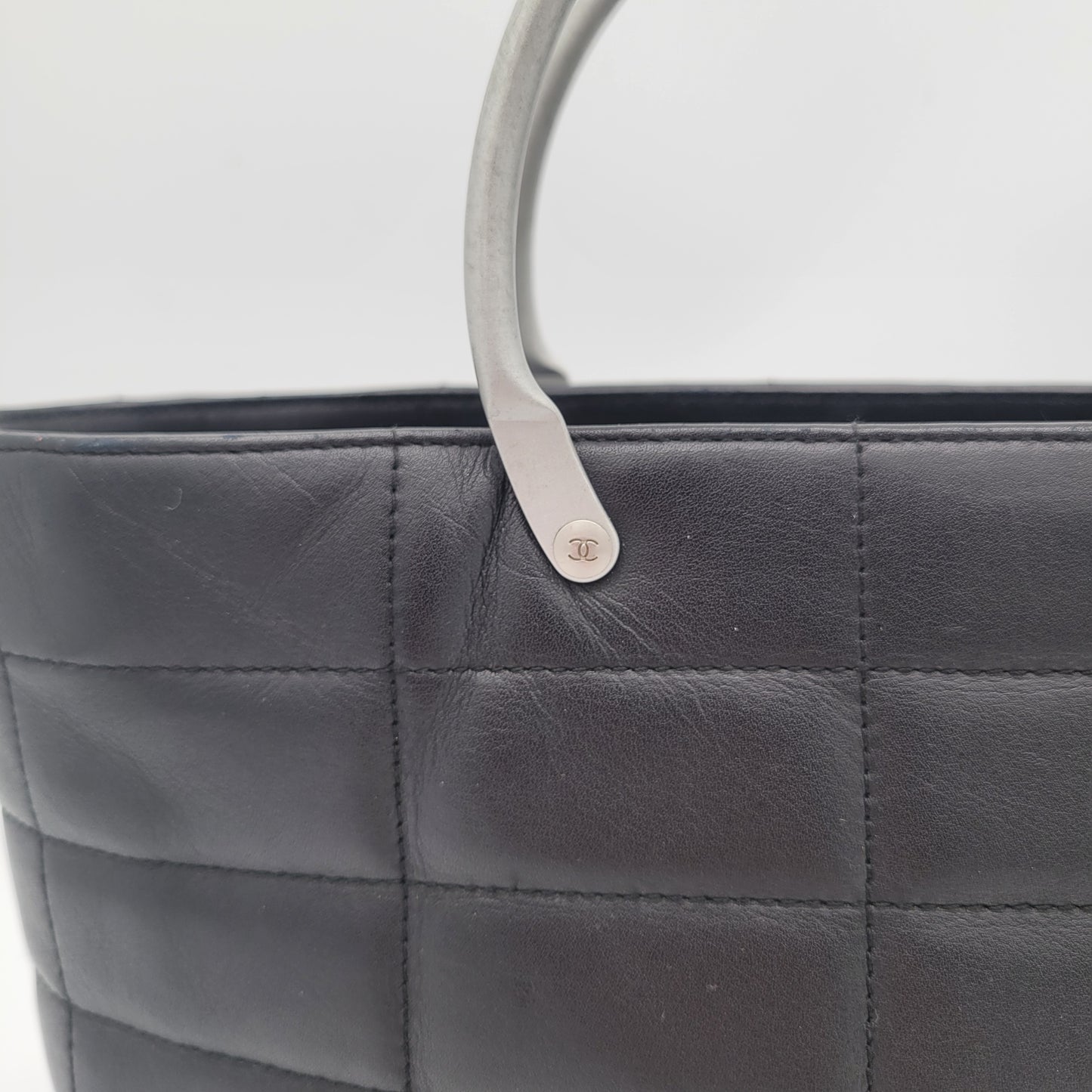Vintage Chanel Series 5 Chocolate Bar Tote