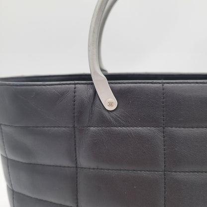 Vintage Chanel Series 5 Chocolate Bar Tote
