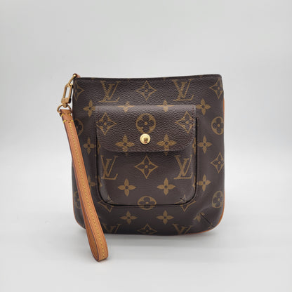 VINTAGE Louis Vuitton Monogram Partition Wristlet (c. 2000–2008)