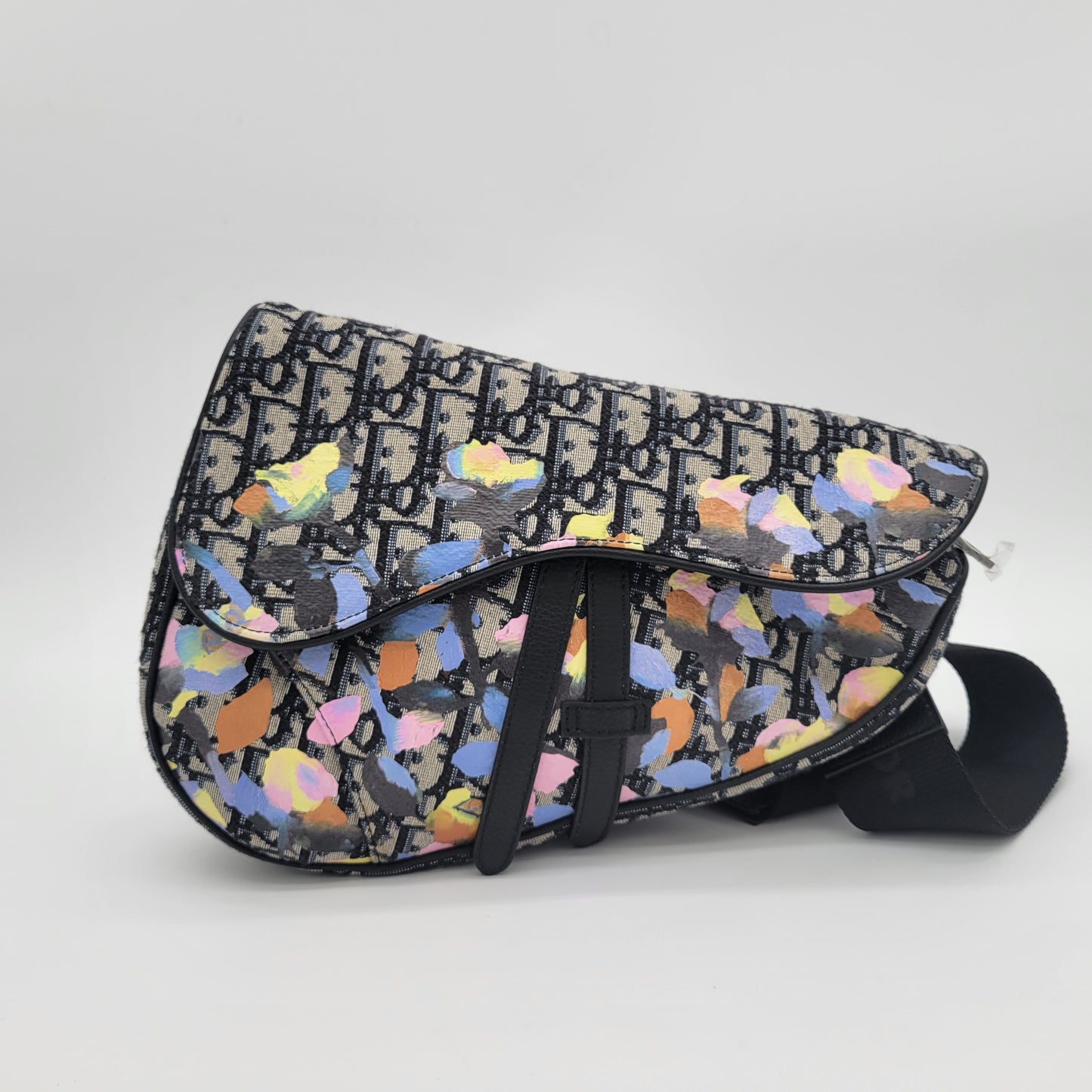 Christian Dior x Alex Foxton limited-edition Oblique Saddle Bag