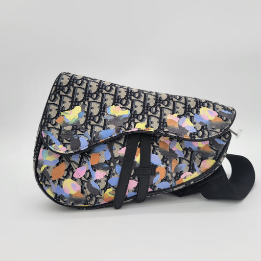Christian Dior x Alex Foxton limited-edition Oblique Saddle Bag