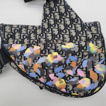 Christian Dior x Alex Foxton limited-edition Oblique Saddle Bag