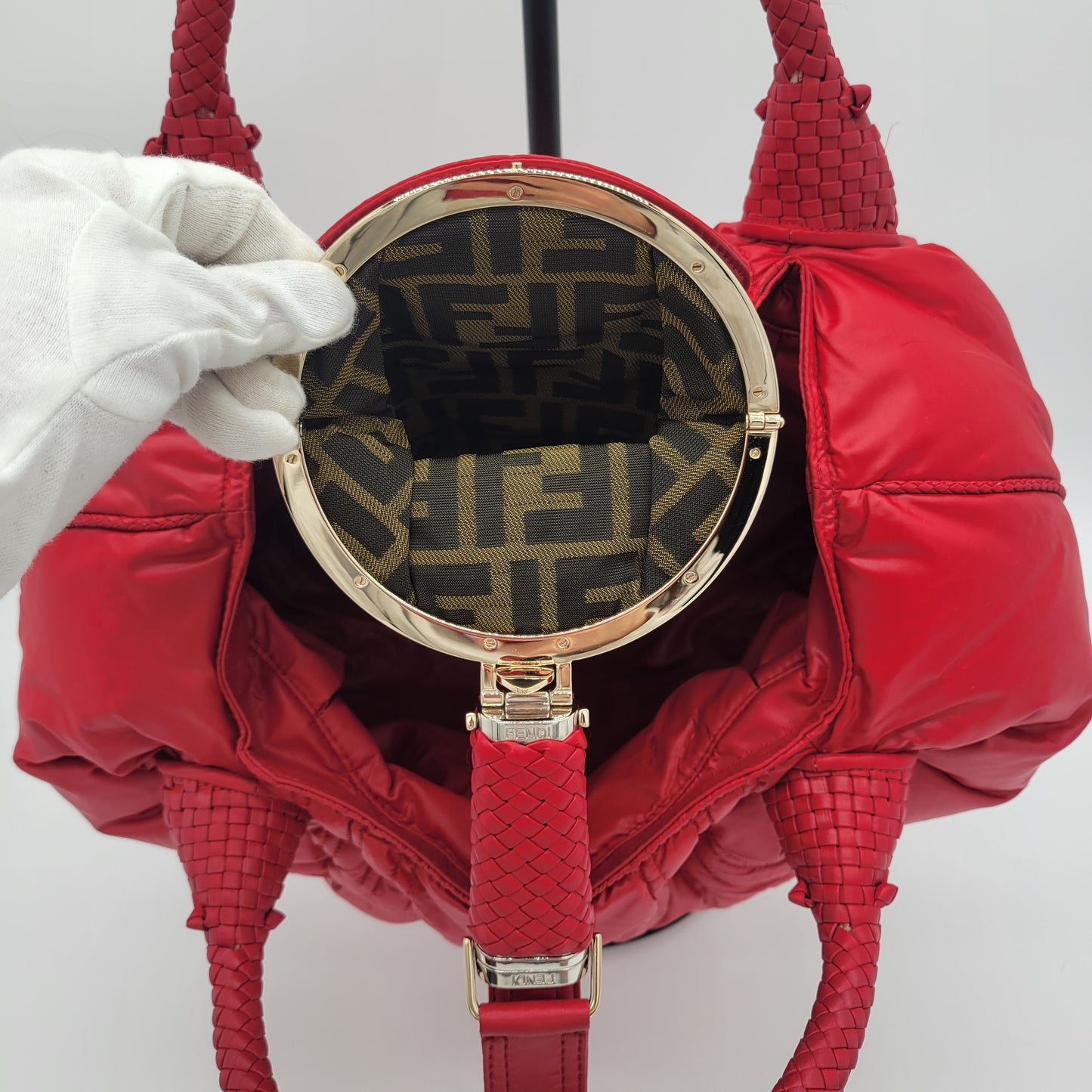 Vintage Fendi x Moncler Limited Edition Quilted Spy Bag