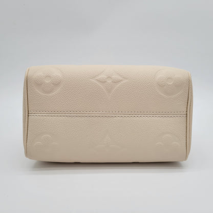Louis Vuitton Speedy Bandoulière 20 Cream Empreinte