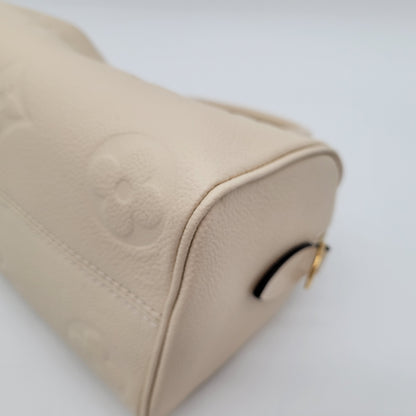 Louis Vuitton Speedy Bandoulière 20 Cream Empreinte