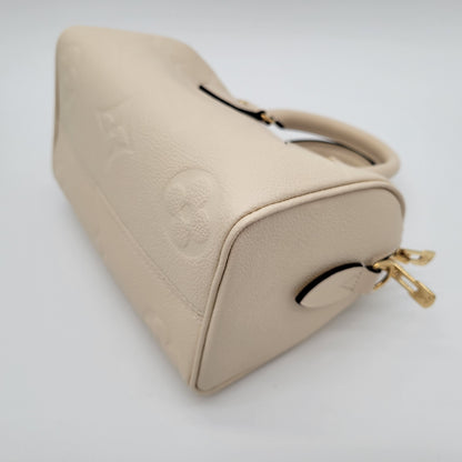 Louis Vuitton Speedy Bandoulière 20 Cream Empreinte