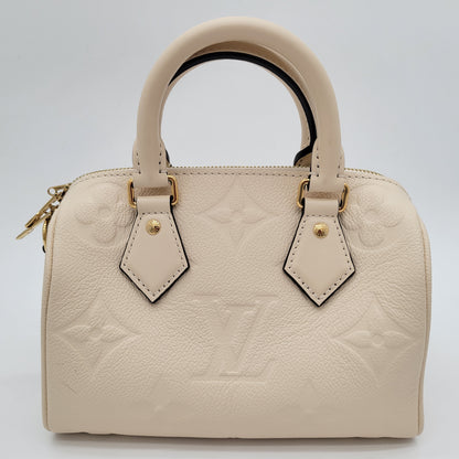 Louis Vuitton Speedy Bandoulière 20 Cream Empreinte