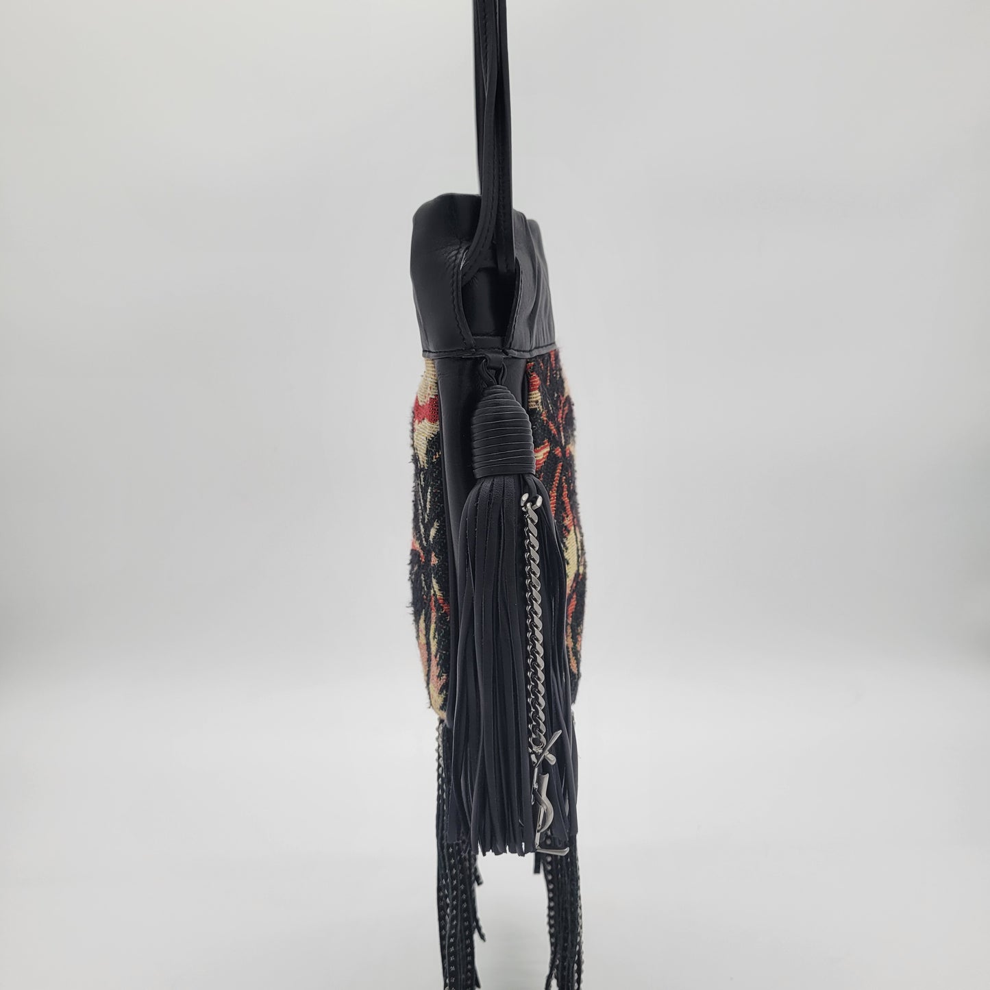 Saint Laurent Helena Fringe Crossbody