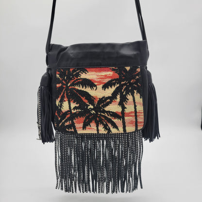 Saint Laurent Helena Fringe Crossbody