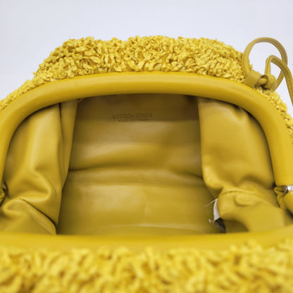 Bottega Veneta "Mirabelle" Curly Raffia Mini Pouch