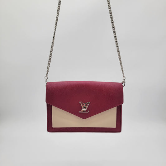 Louis Vuitton Bicolor Leather MyLockMe Chain Pochette
