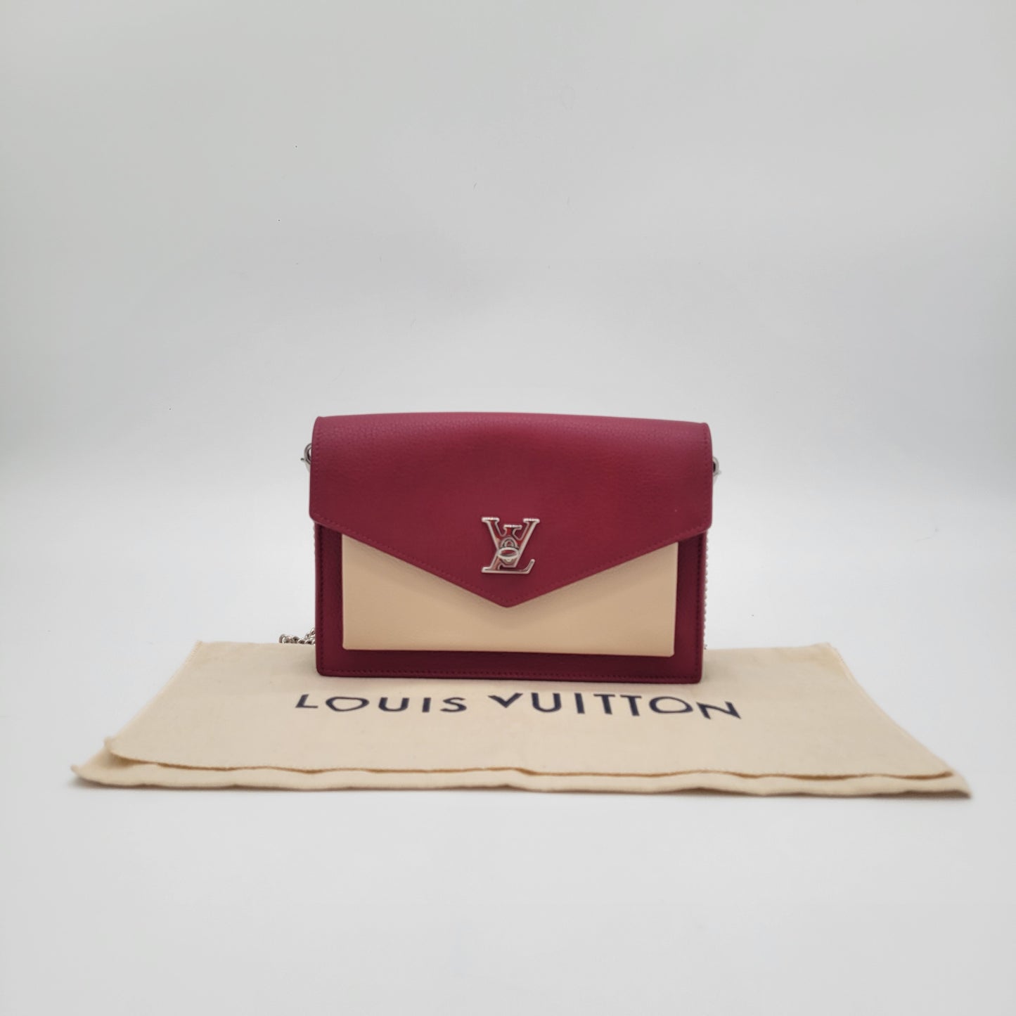 Louis Vuitton Bicolor Leather MyLockMe Chain Pochette