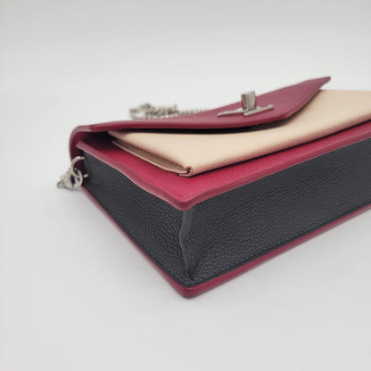 Louis Vuitton Bicolor Leather MyLockMe Chain Pochette