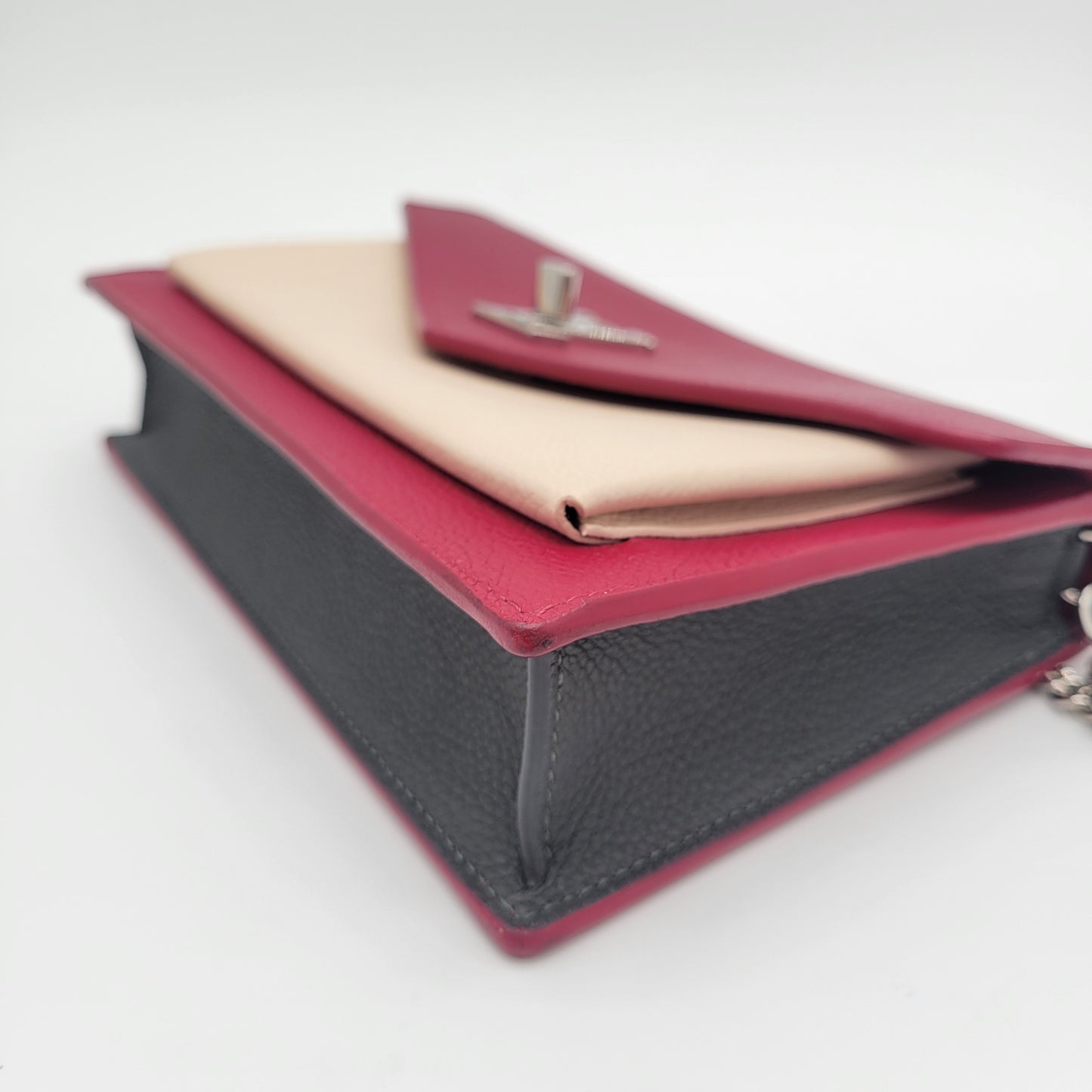 Louis Vuitton Bicolor Leather MyLockMe Chain Pochette
